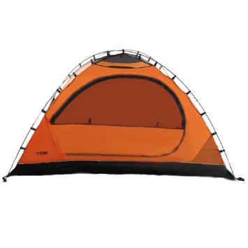 TOWK Portable Waterproof 2-Person Double-Skin Family Camping Tent
