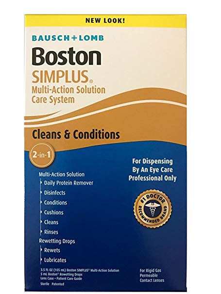 Bausch & Lomb Boston Simplus Multi-Action Solution-3.5 oz, Bonus Rewetting Drop