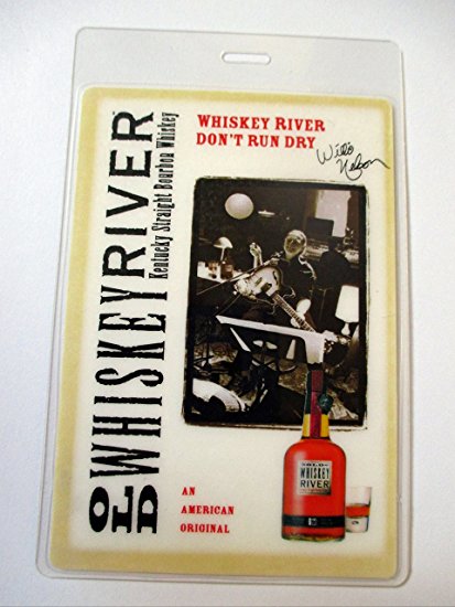 Willie Nelson Laminated Backstage Pass Large Old Whiskey River