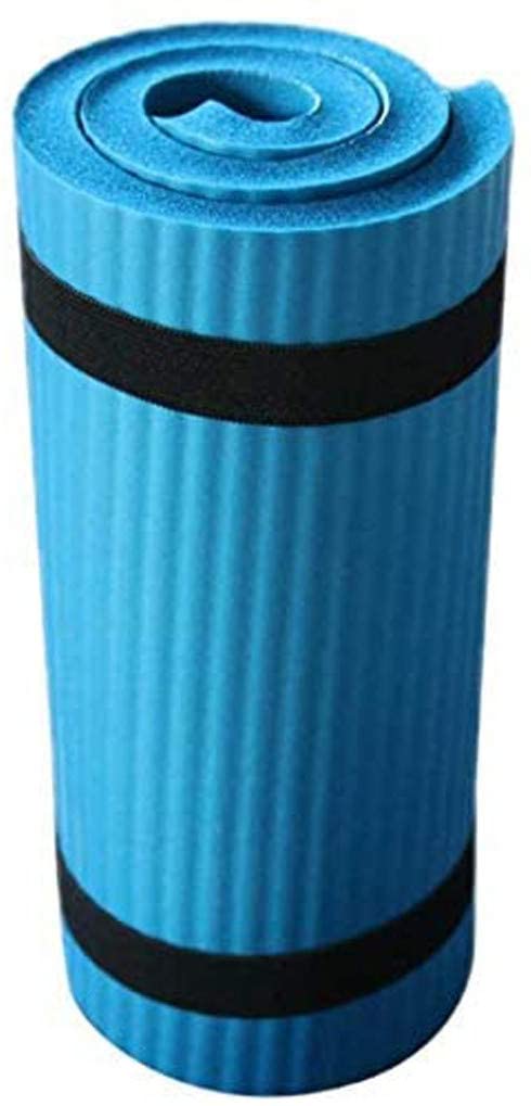 WAFamily Yoga Mat Thick Non-Slip Exercise Mat Eco Friendly Yoga Mat with Carrying Strap Mat Pad Mesh Bag for Home Yoga Fitness Workout Pilates Abdominal Wheel Pad Flat Support Elbow Pad