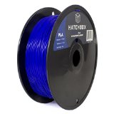 HATCHBOX 175mm Blue PLA 3D Printer Filament - 1kg Spool 22 lbs - Dimensional Accuracy - 005mm