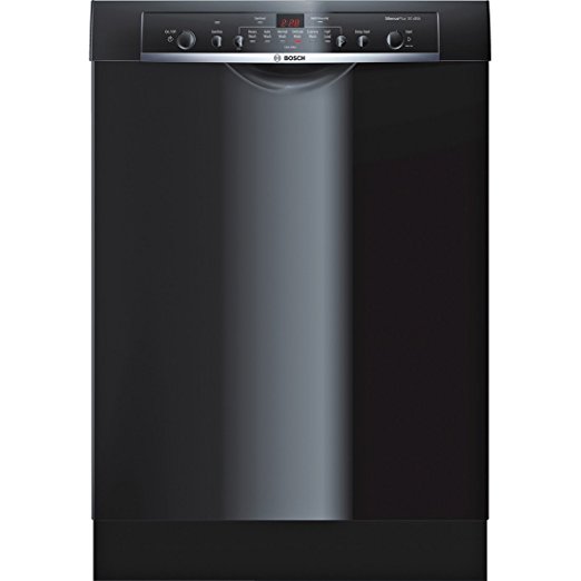 Bosch SHE3AR76UC Ascenta 24" Wide Full Console Built-In Dishwasher with 6 Wash Cycles Quiet 50 dBA 14 Place Settings Delay Start 24/7 Overflow Leak Protection in
