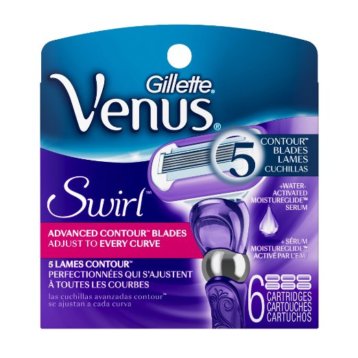 Gillette Swirl Women's Razor Refills, 6 Count