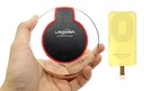 Wireless Charger Kit LANIAKEA StarShip 2ND Gen Qi Wireless Charging Kit include Qi Charger and Qi Receiver for Apple iPhone 6s6s665s5c5 Samsung Galaxy S6S6 ActiveS6 EdgePlusNote 5 Nexus 654 Nokia 1520950920 Moto Droid MaxxTurbo360 Smart Watch HTC DNA SONY Z4vZ3V and More Qi Device as FYI list