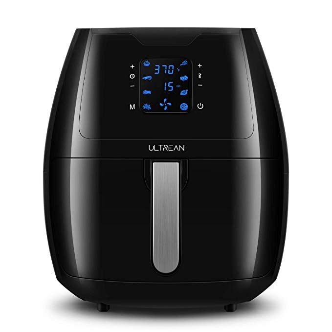 Ultrean 5.8QT Air Fryer, Electric Hot Air Fryers Oilless Cooker with 8 Presets, Digital LCD Touch Screen, Detachable Nonstick Basket, 1700W, UL/FDA Certified, 1 Year Warranty