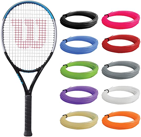 Wilson Ultra V3 Junior Tennis Racquet - Strung with Synthetic Gut Racket String in Custom Colors - Great Racquet for Beginner Players