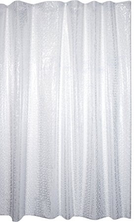 Kiera Grace PEVA Shower Curtain, 70 by 72-Inch, Clear Dots