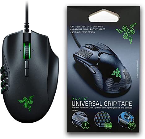 Razer Razer Naga Trinity Gaming Mouse   Universal Grip Tape Bundle