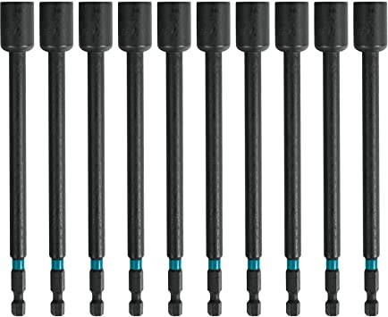 Makita A-99502 Impactx 7/16″ x 6″ Magnetic Nut Driver, 10 Pack, Bulk