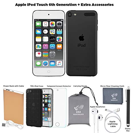 Apple iPod Touch 6th Generation and Accessories, 128GB - Space Grey