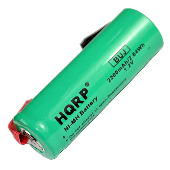 HQRP Replacement Battery Compatible with Braun Oral-B 3731 ProCare Triumph 9000, 9400, 9500, 9900 Toothbrush Repair 2200mAh NiMH 1.2V 48mm Long   HQRP Coaster