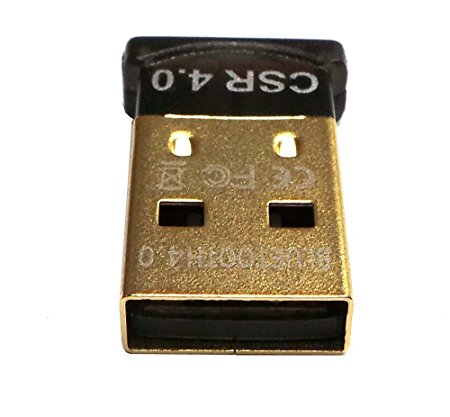 Komingo Bluetooth CSR 4.0 Dongle Mini USB Wireless Bluetooth Adapter Plug and Play Support Voice Data (Square Head)