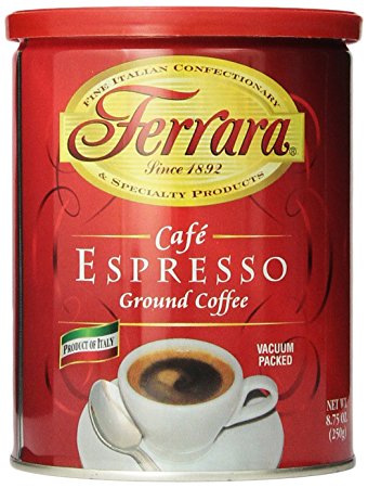 Ferrara Cafe Espresso Ground Coffee, 8.75 Ounce