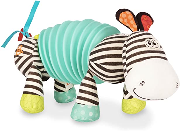 B. Toys– Musical Accordion Zebra Plush – Sensory Toy – for Babies 6 Months