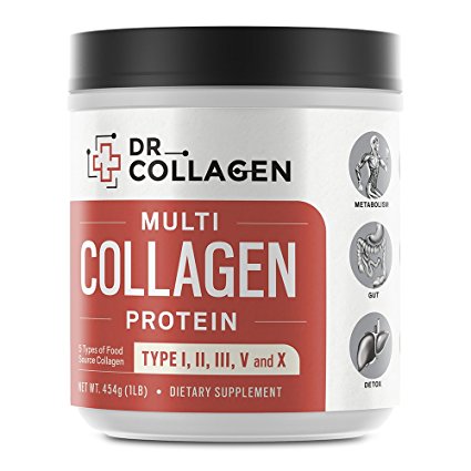Dr. Collagen Multi Collagen Protein - High-Quality Blend of Bovine, Chicken, Fish, and Egg Collagens, Providing Collagen Types I, II, III, V and X - Formerly Axe Naturals Collagen