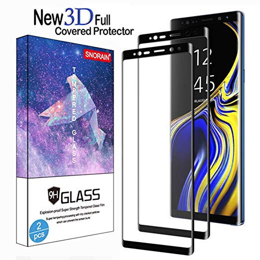 Galaxy S9 Plus Screen Protector, (2-Pack) Tempered Glass Screen Protector [Force Resistant up to 11 pounds] [Full Screen Coverage] [Case Friendly] for Samsung S9 Plus(6.2") Released in 2018