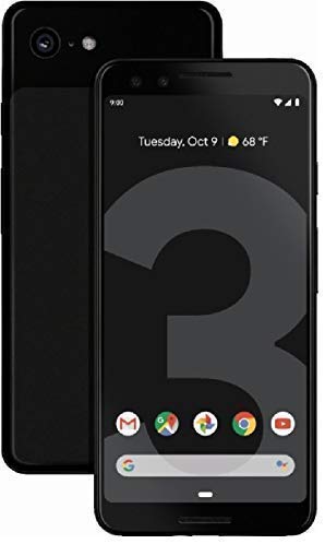 Google Pixel 3 Unlocked GSM/CDMA - US Warranty (Just Black, 128GB) (Renewed)