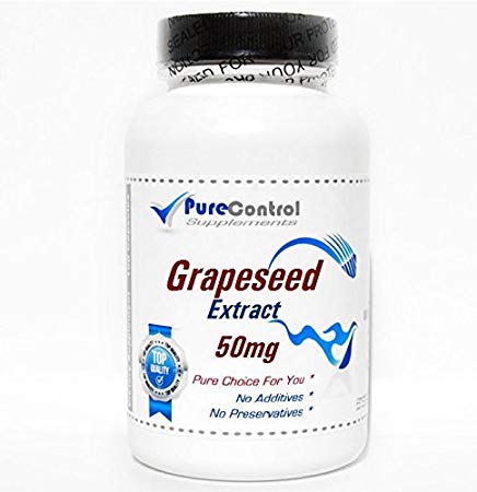 Grapeseed Extract 50mg // 200 Capsules // Pure // by PureControl Supplements