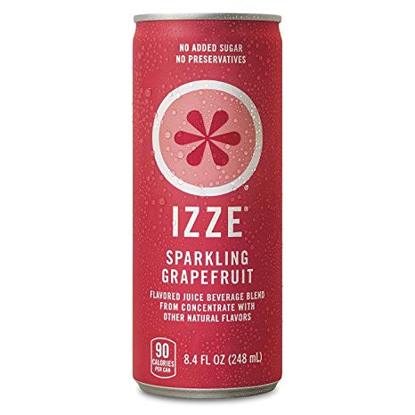 IZZE Sparkling Juice, Grapefruit, 8.4 oz Cans, 12 Count