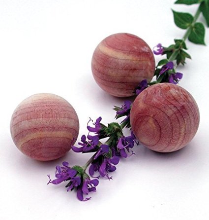 Huji Cedar Balls with Lavender Natural Moth Repellent Non-toxic 24