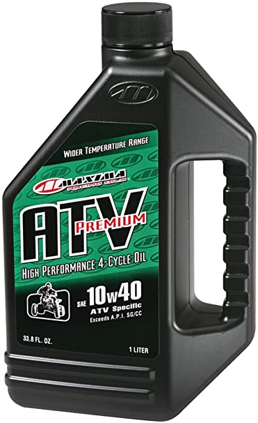 Maxima 33901 ATV Premium 4T 10W-40 Motorcycle Engine Oil - 1 Liter Bottle