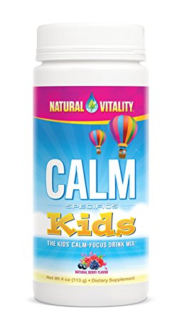 Natural Vitality CALM Kids, The Kids' Calm-Focus Drink Mix, Berry, 4oz