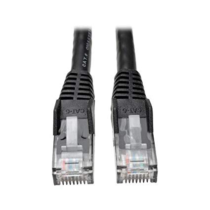 Tripp Lite Cat6 Gigabit Snagless Molded Patch Cable (RJ45 M/M) - Black, 30-ft.(N201-030-BK)