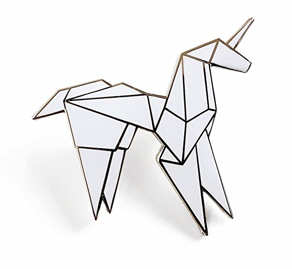 Pinsanity Origami Unicorn Lapel Pin