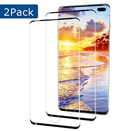 [2Pack] Galaxy S10 Screen Protector, 3D Curved Full Coverage [Easy to Install] [Anti-Scratch] [High Definition] [Anti-Bubble] for Samsung Galaxy S10 Screen Protector