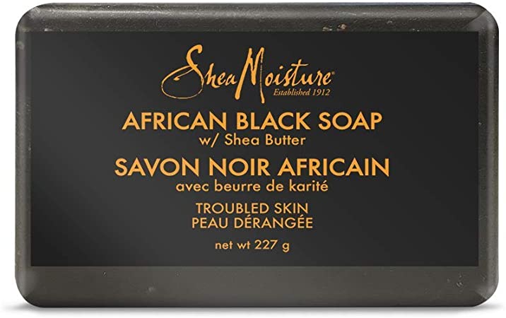 Shea Moisture African Black Soap Bar, 230 Grams