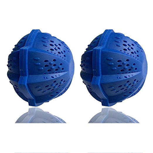 BERON Pack of 2 Laundry Balls Wash Balls for 1500 Washings Laundry Detergent Alternative