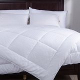Puredown White Down alternative Comforter Duvet Insert-FullQueen-Cotton Shell 300TC