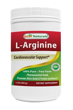 Best Naturals L-Arginine Powder 1 LB (Pharmaceutical Grade)