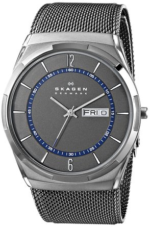 Skagen Men's SKW6078 Melbye Grey Titanium Watch with Mesh Strap