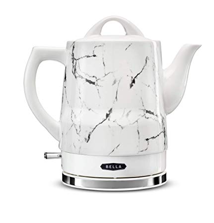 BELLA 14743 Electric Kettle, 1.5 Liter, White Marble