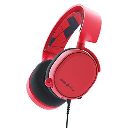 SteelSeries Arctis 3 All-Platform Gaming Headset for PC, Playstation 4, Nintendo Switch, VR, Android and iOS - Solar Red