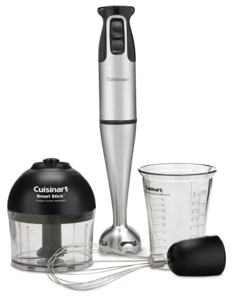 Paksh  Cuisinart CSB-79 Smart Stick 2-Speed 200-watt Immersion Food Hand Blender with 3 Attachments 8226 Use as Smoothie Maker  Food Processor  Juicer Blender  Chopper and Grinder 8226 Brushed Chrome