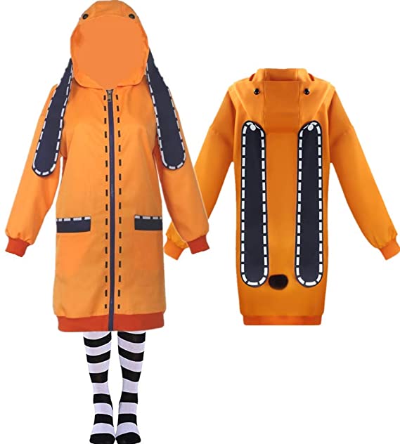 Halloween Cosplay Costume coat for Yomozuki Runa Rabbit Long Cute Orange