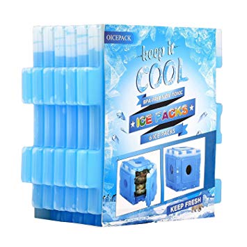 Ice Pack for Lunch Box - Set of 6 - Interesting Cool Cube for Lunch Bag and Lunch Cooler