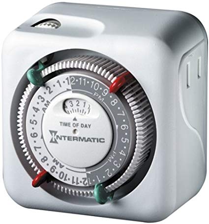 Intermatic Lamp and Appliance Security Timer TN111C70 with 2 On/Off Settings