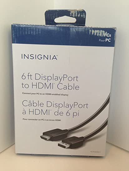 Insignia 1.8 m (6 ft.) DisplayPort/HDMI Cable (NS-PD06502-C)