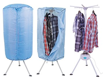 MP Essentials Portable Indoor Hot Air Laundry Clothes Dryer & Airier with Programmable Timer