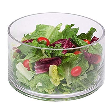 Artland 82001A Simplicity Cylinder Salad Bowl, Clear