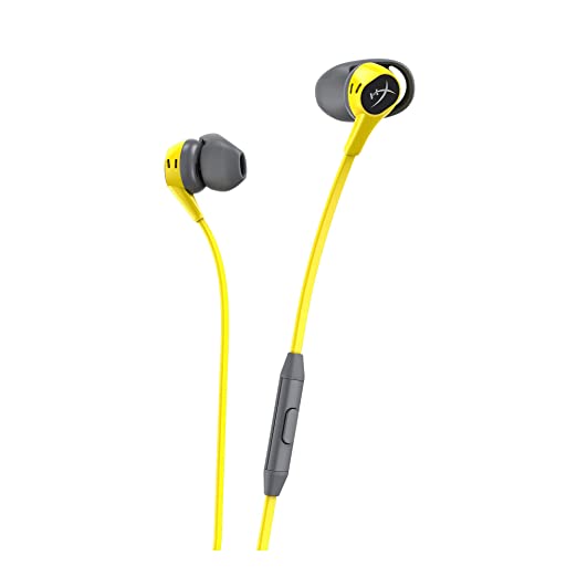 Hyperx Cloud Wired in Ear Earphones with Mic Gaming for Nintendo Switch and Mobile Gaming - Yellow (Hepe1-Ma-Yl/G)