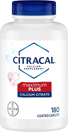 Citracal Calcium Citrate with Vitamin D Maximum, Coated Caplets 180 ea