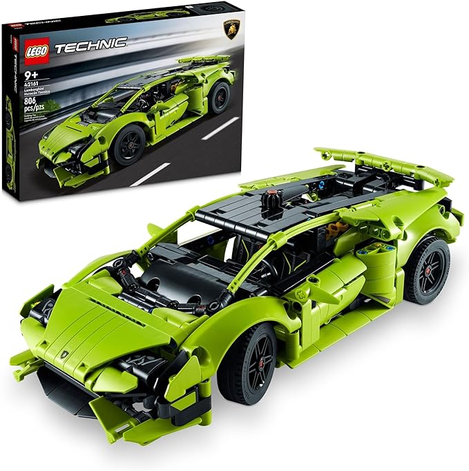 LEGO Technic Lamborghini Huracán Tecnica 42161 Advanced Sports Car Building Kit, Lamborghini Toy, for Kids Ages 9 and Up who Love Engineering and Collecting Exotic Sports Car Toys