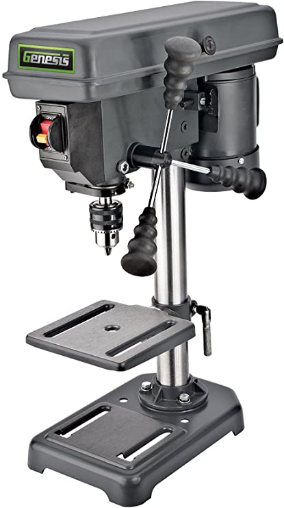 Genesis GDP805P 8 in. 5-Speed 2.6 Amp Drill Press with 1/2 in. Chuck & Tilt Table,