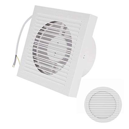 Bewox 6 Inch Exhaust Fan Window Wall Ventilation Slient Extractor Fan for Bathroom/Kitchen/Garage - 250m³/h (Exhaust Fan - B)