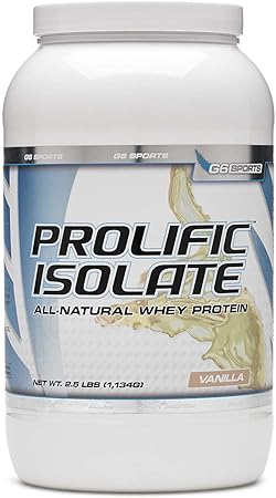 STI G6 Sports Prolific Isolate Whey Protein - Vanilla 2.5 lb(s).