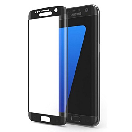 TNP Galaxy S7 Edge Screen Protector (White)- Premium 0.33mm 2.5D High Definition HD Ultra Anti-Bubble Tempered Glass Screen Protector Full Coverage Guard Film for Samsung Galaxy Edge S7